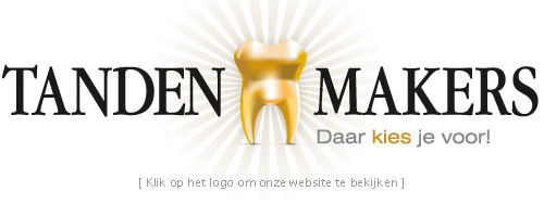 Klik op het tandenmakers logo om onze website te bekijken